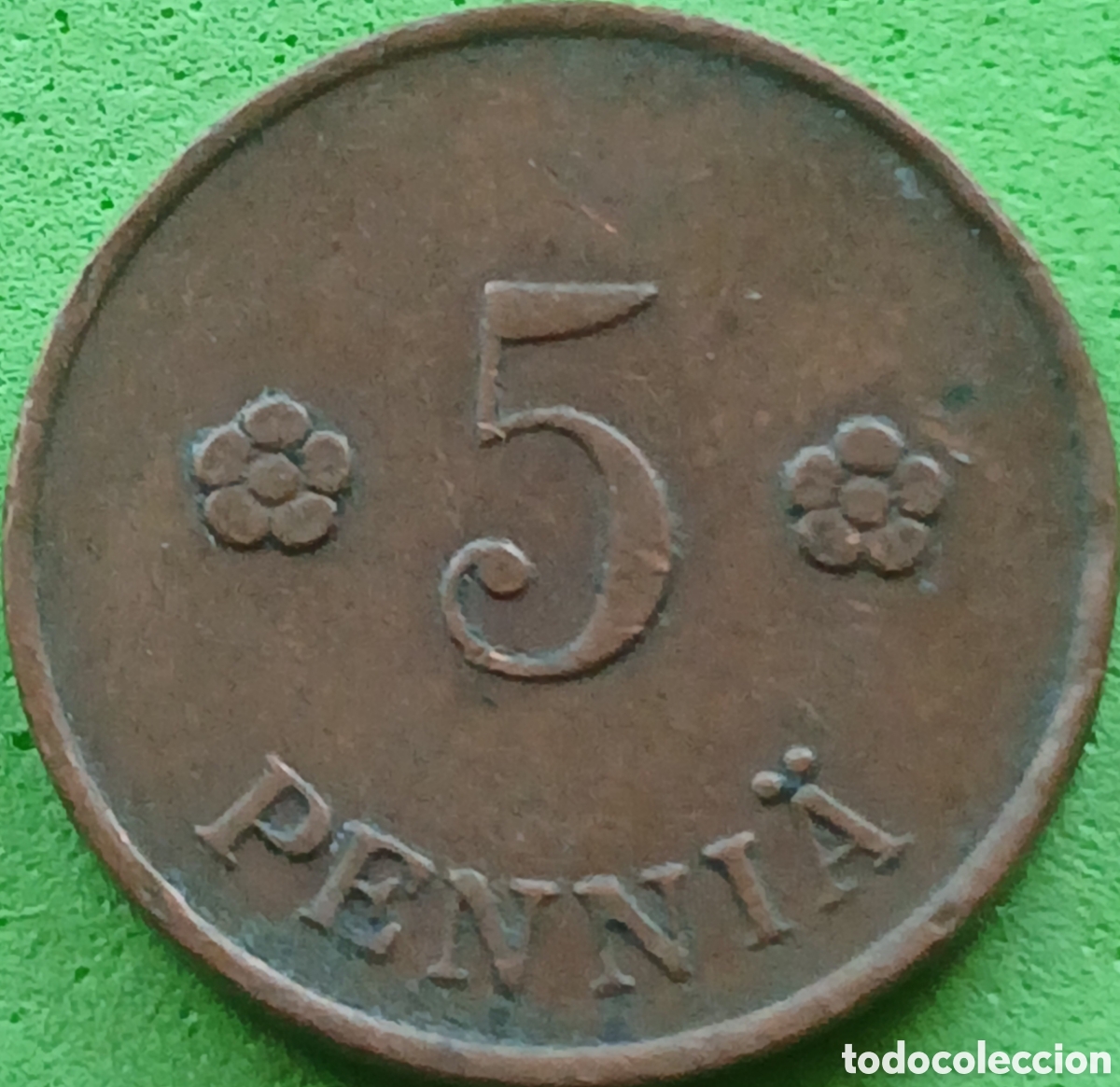 Monedas antiguas de Europa: Finlandia 5 pennia 1921 km#22