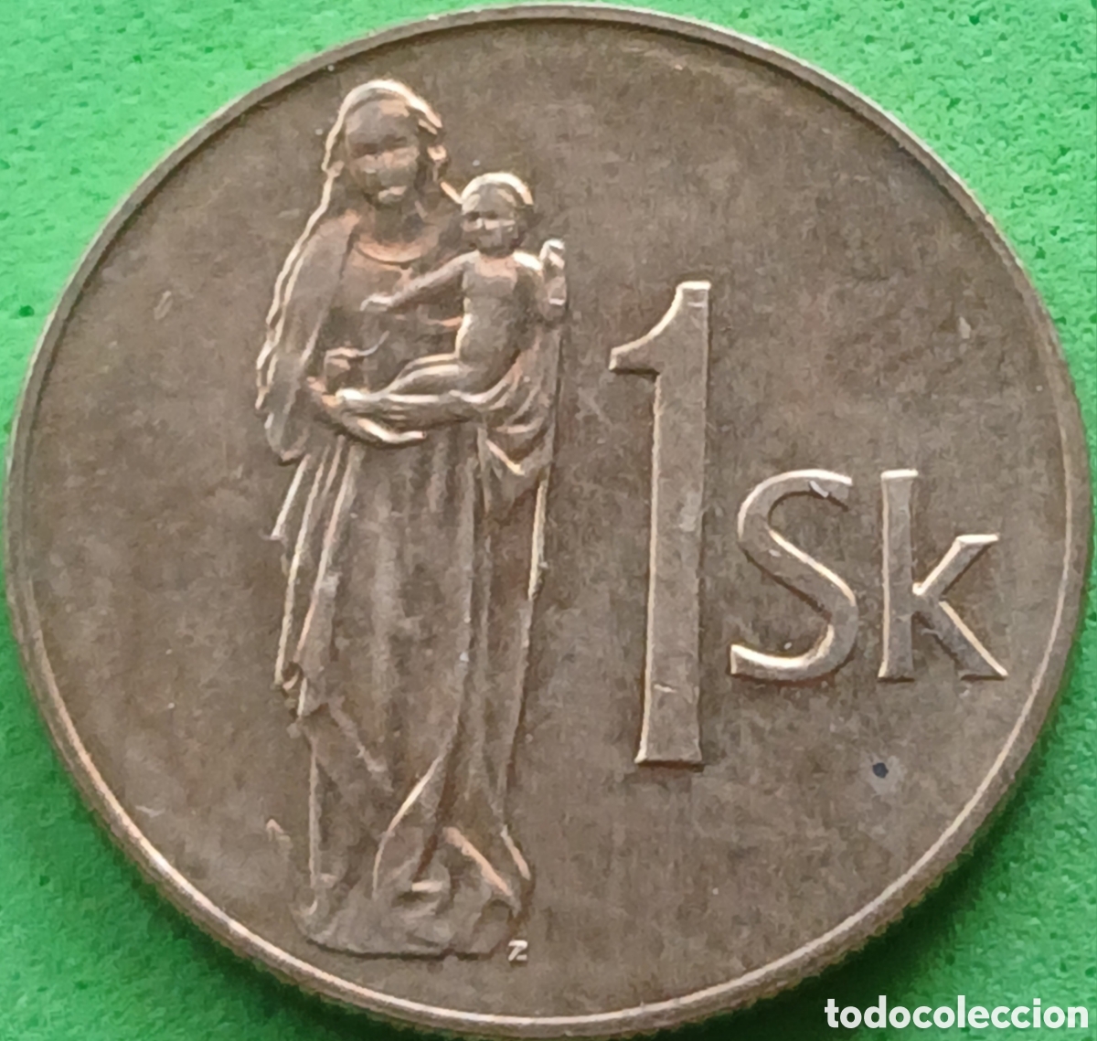 Monedas antiguas de Europa: Eslovaquia 1 corona 1993 km#12