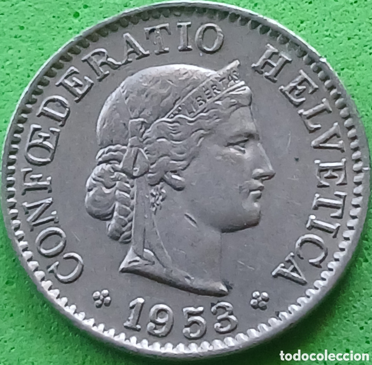 Monedas antiguas de Europa: Suiza 5 c&eacute;ntimos 1953 km#26