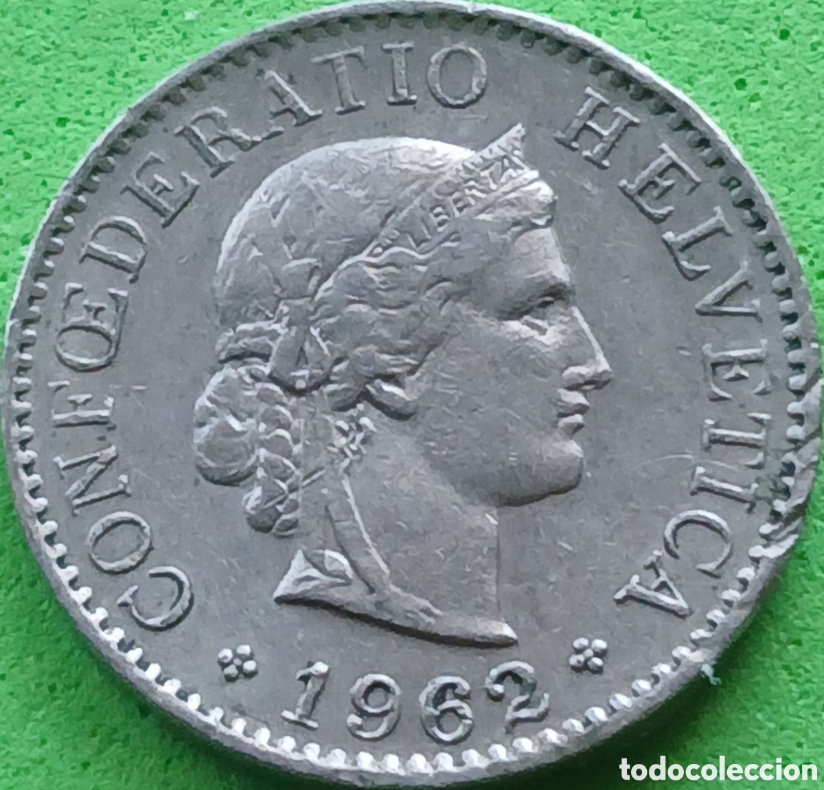 Monedas antiguas de Europa: Suiza 5 c&eacute;ntimos 1962 km#26