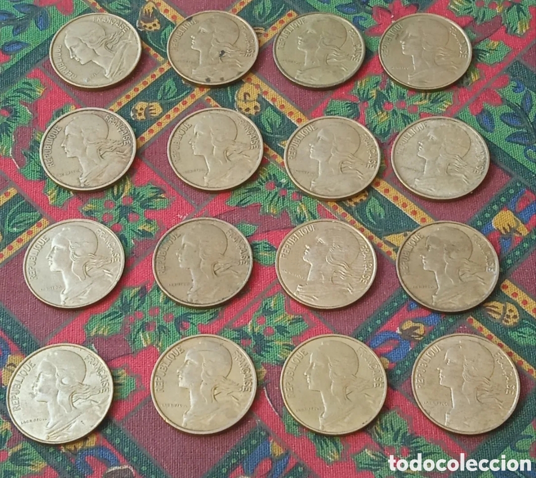 Monete antiche di Europa: Monedas Francia 10 C&eacute;ntimos 16 unidades