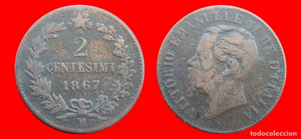 Monedas antiguas de Europa: 2 CENTESIMI 1867M ITALIA-155391