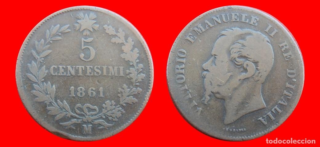 Monedas antiguas de Europa: 5 CENTESIMI 1861M ITALIA-155392