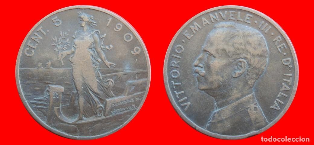 Monedas antiguas de Europa: 5 CENTESIMI 1909 ITALIA-155393