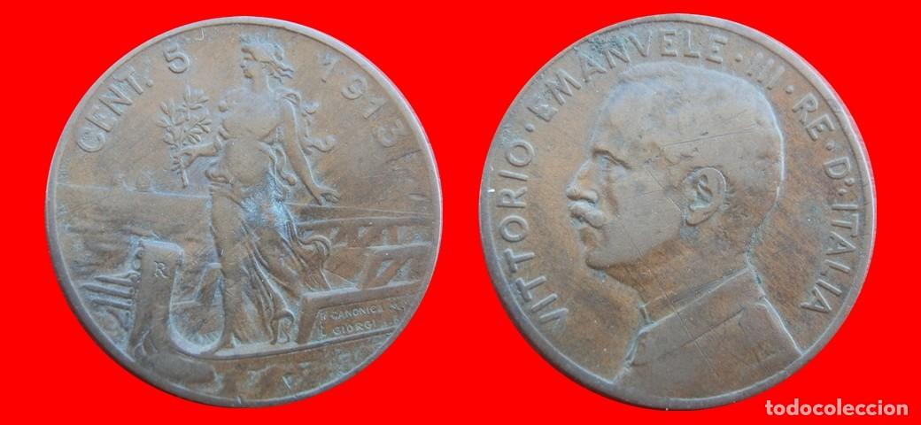 Monedas antiguas de Europa: 5 CENTESIMI 1913 ITALIA-155394
