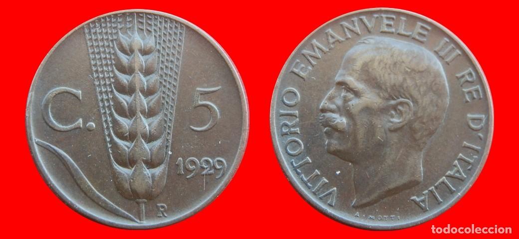 Monedas antiguas de Europa: 5 CENTESIMI 1929 ITALIA-155396