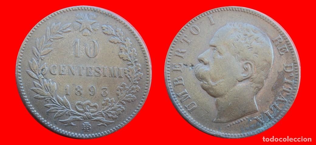 Monedas antiguas de Europa: 10 CENTESIMI 1893IB ITALIA-155400