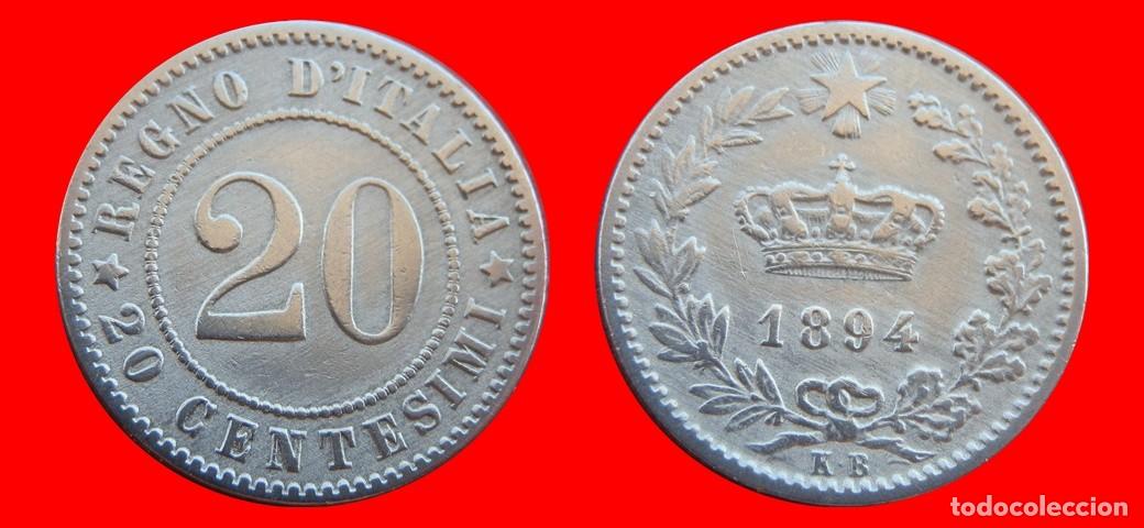 Monedas antiguas de Europa: 20 CENTESIMI 1894KB ITALIA-155403
