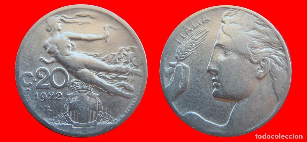 Monedas antiguas de Europa: 20 CENTESIMI 1922 ITALIA-155407