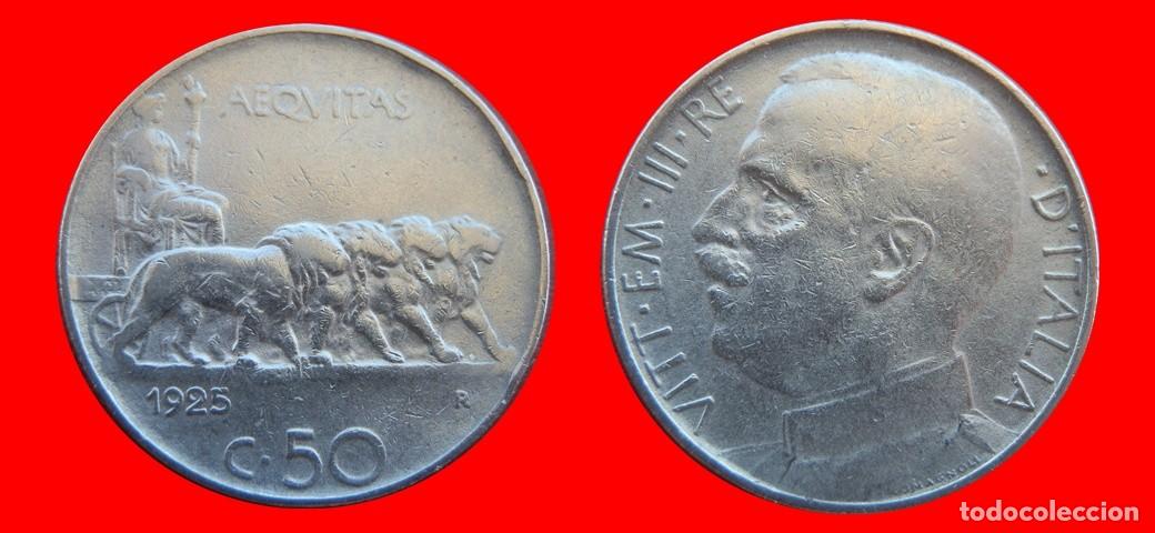 Monedas antiguas de Europa: 50 CENTESIMI 1925 ITALIA-155411