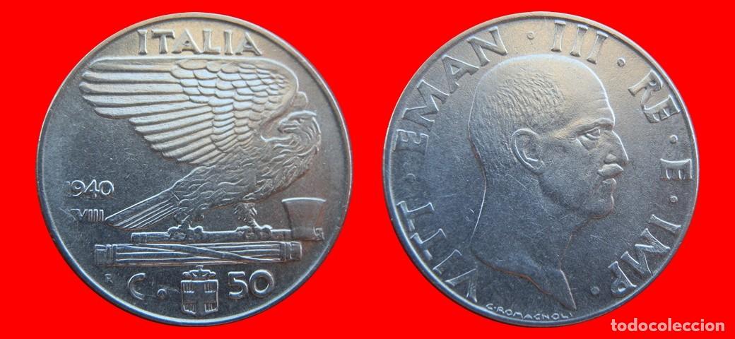 Monedas antiguas de Europa: 50 CENTESIMI 1940 MAGNETICA ITALIA-155412