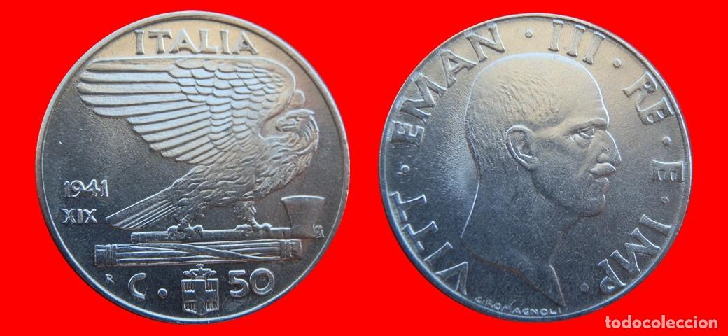 Monedas antiguas de Europa: 50 CENTESIMI 1941 MAGNETICA ITALIA-155413
