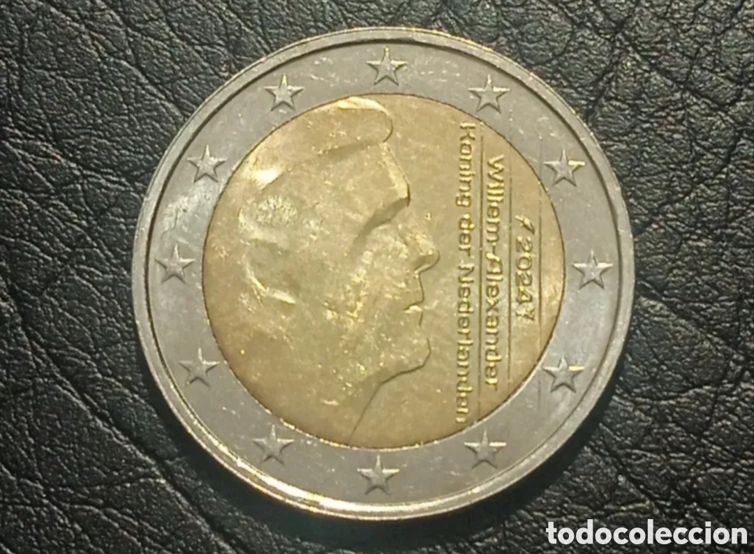 Monedas antiguas de Europa: Moneda de 2 Euros Pa&iacute;ses Bajos 2024 &rdquo; Muy Escasa &rdquo;