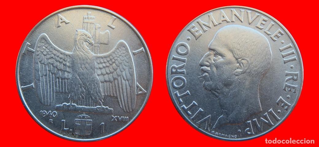 Monedas antiguas de Europa: 1 LIRA 1940 NO MAGNETICA ITALIA-155418