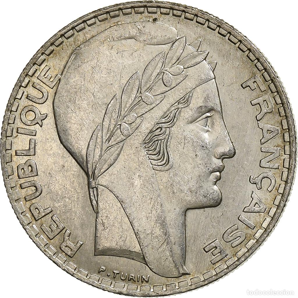 Monedas antiguas de Europa: [#1115824] Moneda, Francia, Turin, 20 Francs, 1938, Paris, EBC, Plata, KM:879, Gadoury:852