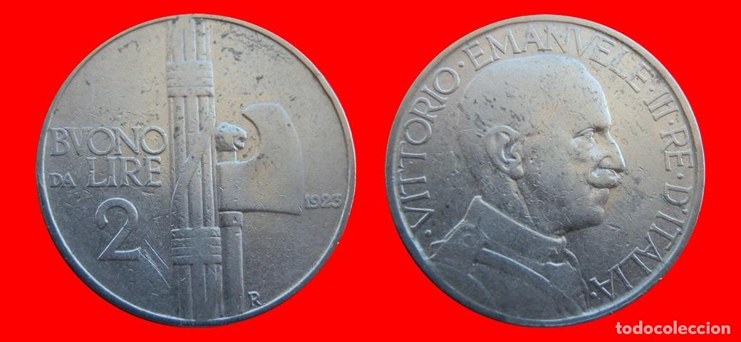 Monedas antiguas de Europa: 2 LIRAS 1923 ITALIA-155419