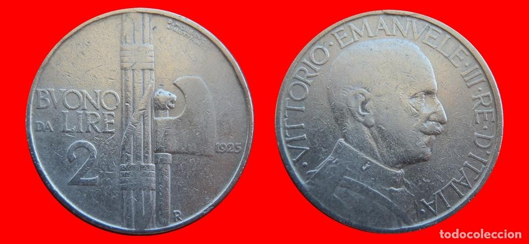 Monedas antiguas de Europa: 2 LIRAS 1925 ITALIA-155421