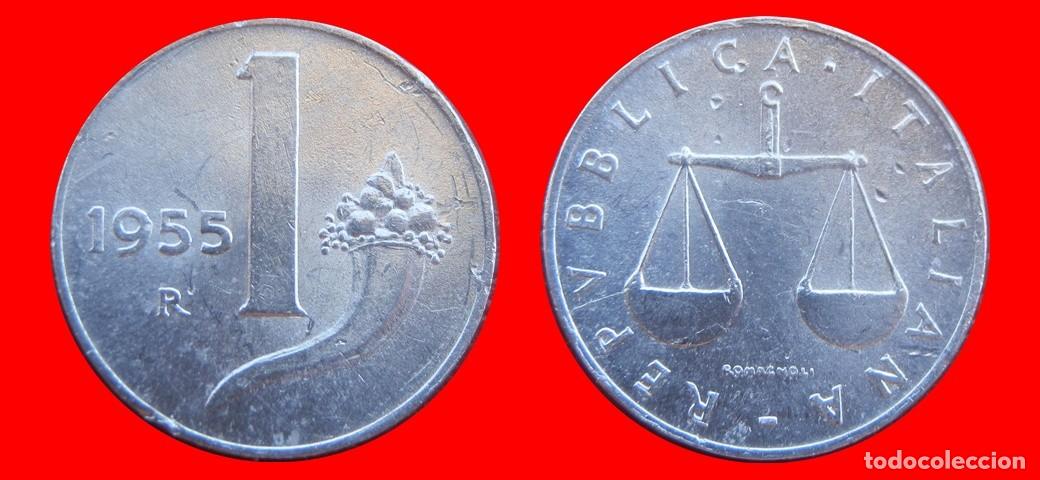 Monedas antiguas de Europa: 1 LIRA 1955 ITALIA-155422
