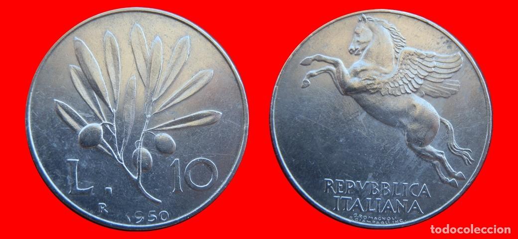 Monedas antiguas de Europa: 10 LIRAS 1950 ITALIA-155423
