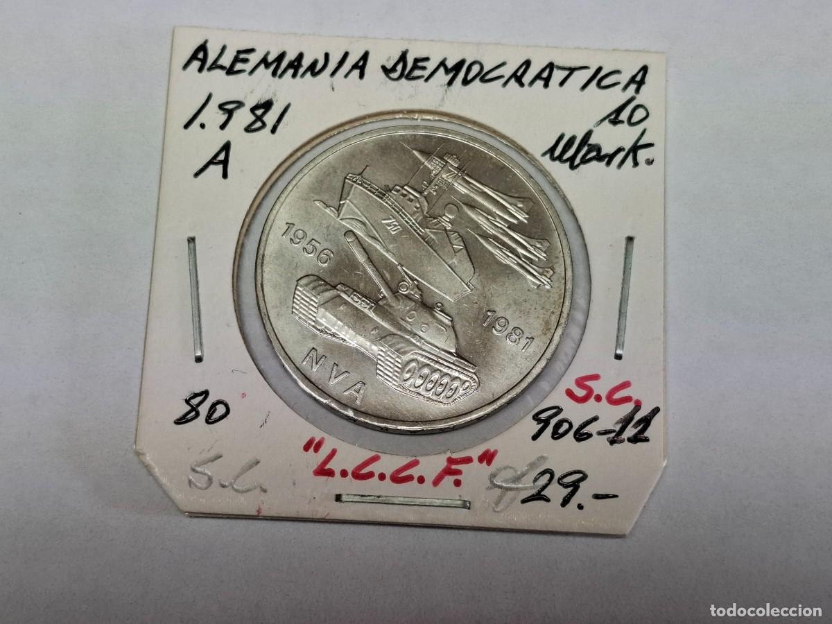 Monedas antiguas de Europa: 10 MARKS de 1981 A KM 80 ALEMANIA DEMOCRATICA en SIN CIRCULAR