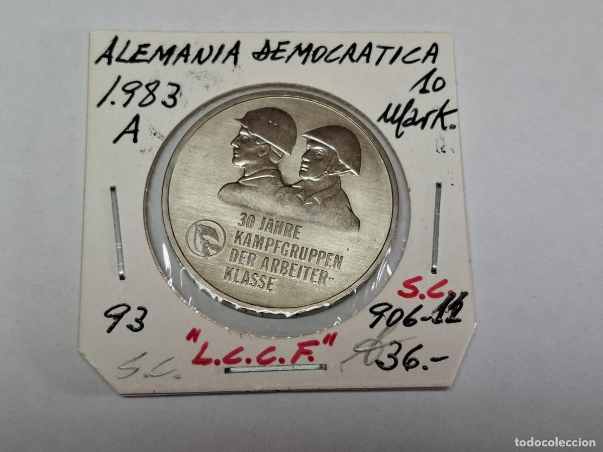 Monedas antiguas de Europa: 10 MARKS de 1983 A KM 93 ALEMANIA DEMOCRATICA en SIN CIRCULAR
