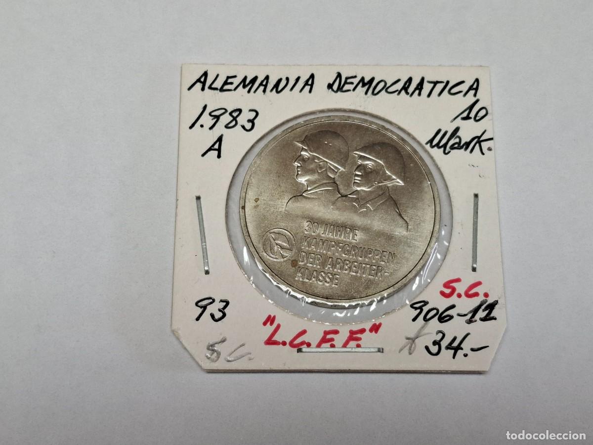 Monedas antiguas de Europa: 10 MARKS de 1983 A KM 93 ALEMANIA DEMOCRATICA en SIN CIRCULAR