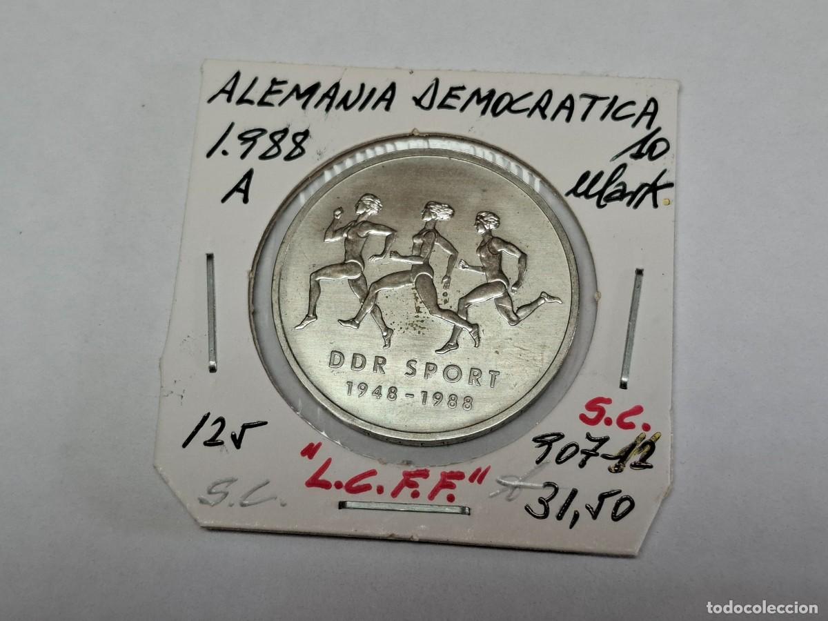 Monedas antiguas de Europa: 10 MARKS de 1988 A KM 125 ALEMANIA DEMOCRATICA en SIN CIRCULAR