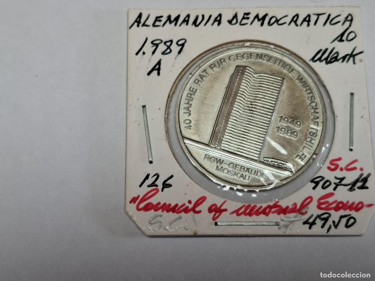 Monedas antiguas de Europa: 10 MARKS de 1989 A KM 126 ALEMANIA DEMOCRATICA en SIN CIRCULAR