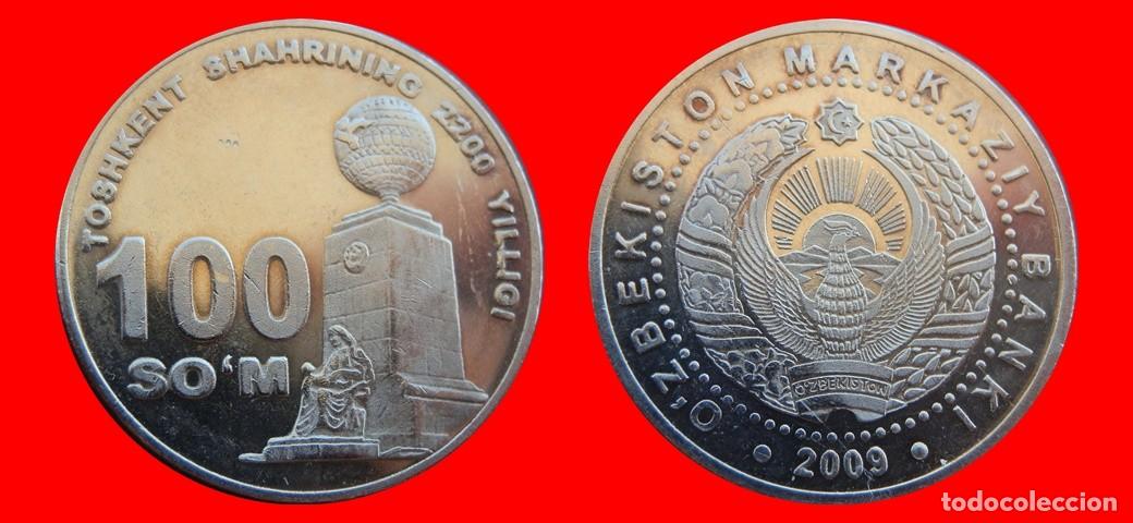 Monedas antiguas de Europa: 100 SOM 2009 SIN CIRCULAR UZBEKISTAN-9771SC