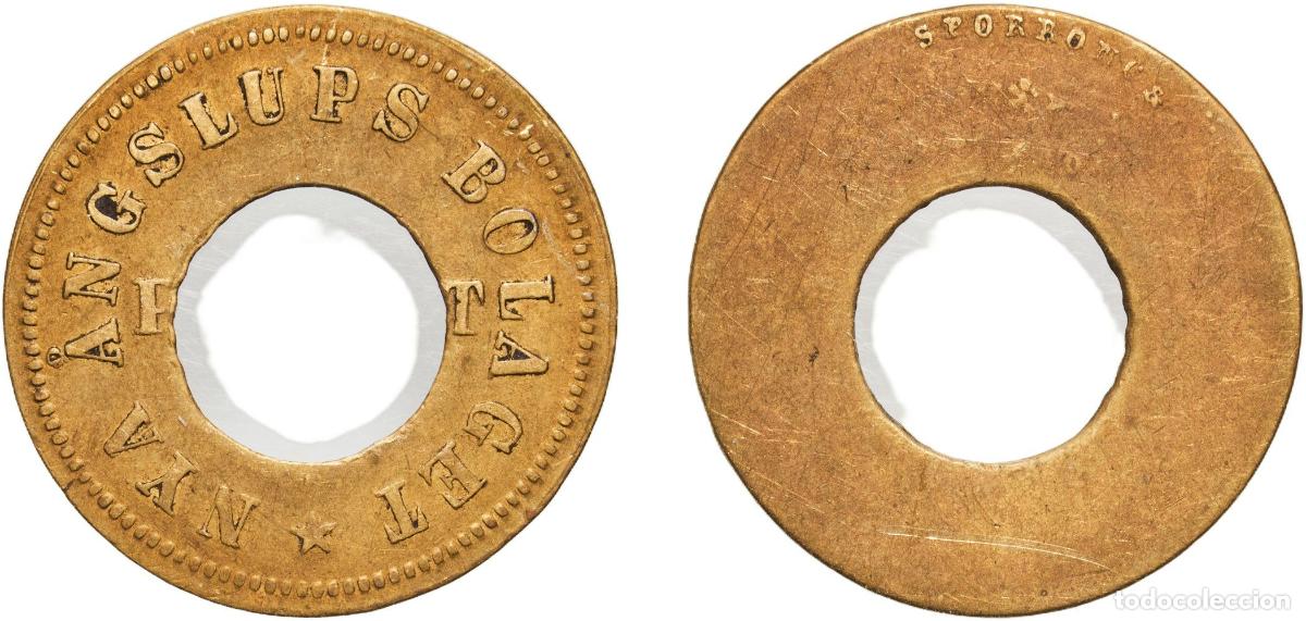 Monedas antiguas de Europa: Sweden Kingdom ND Token - Nya &Aring;ngslups Bolaget Brass 2.05g XF