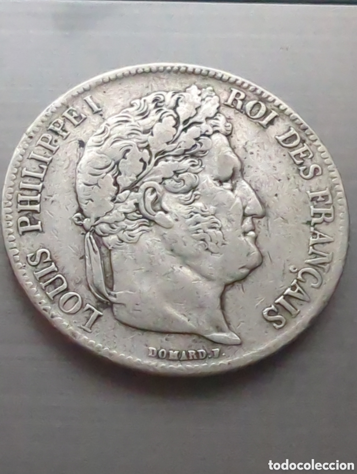 Moedas antigas da Europa: Francia 5 francos 1835bb Philippe plata
