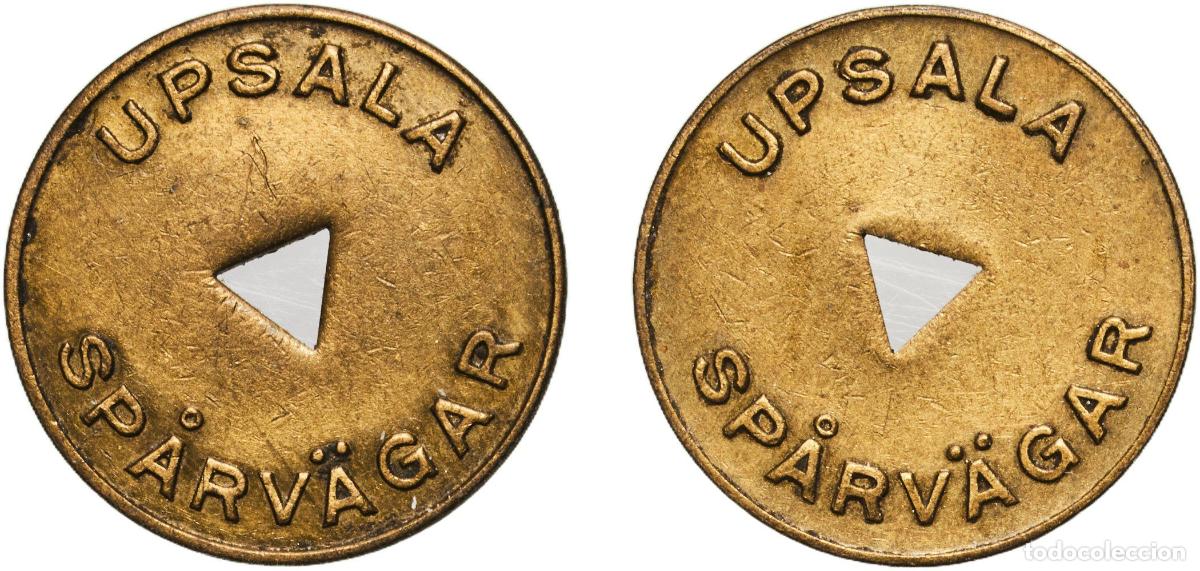 Monedas antiguas de Europa: Sweden Kingdom ND Token - Upsala Sp&aring;rv&auml;gar Brass 2.52g AU