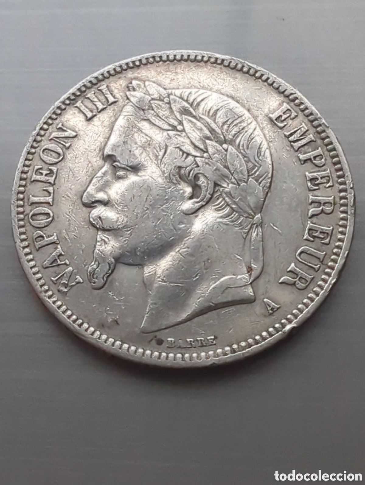 Monete antiche di Europa: Napole&oacute;n III 5 francos 1867a plata
