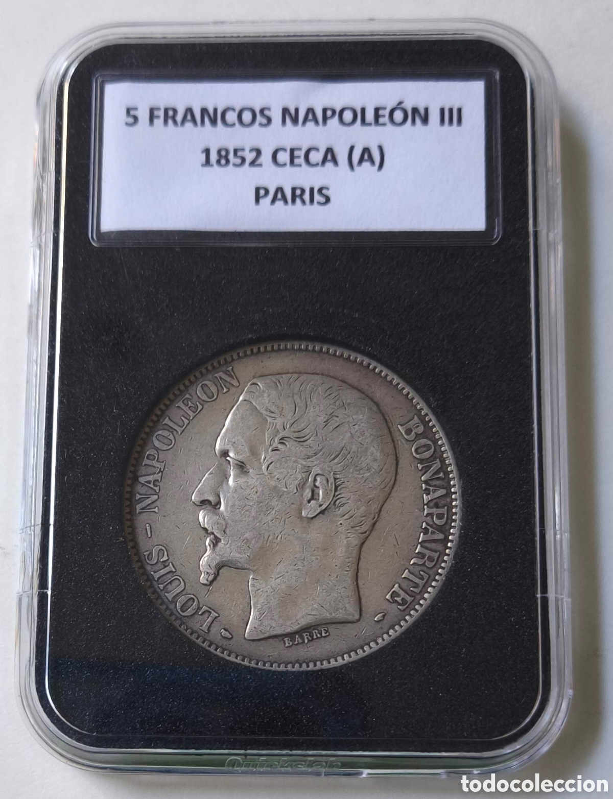 Monedas antiguas de Europa: Francia. 1852. Napole&oacute;n III. 5 francos