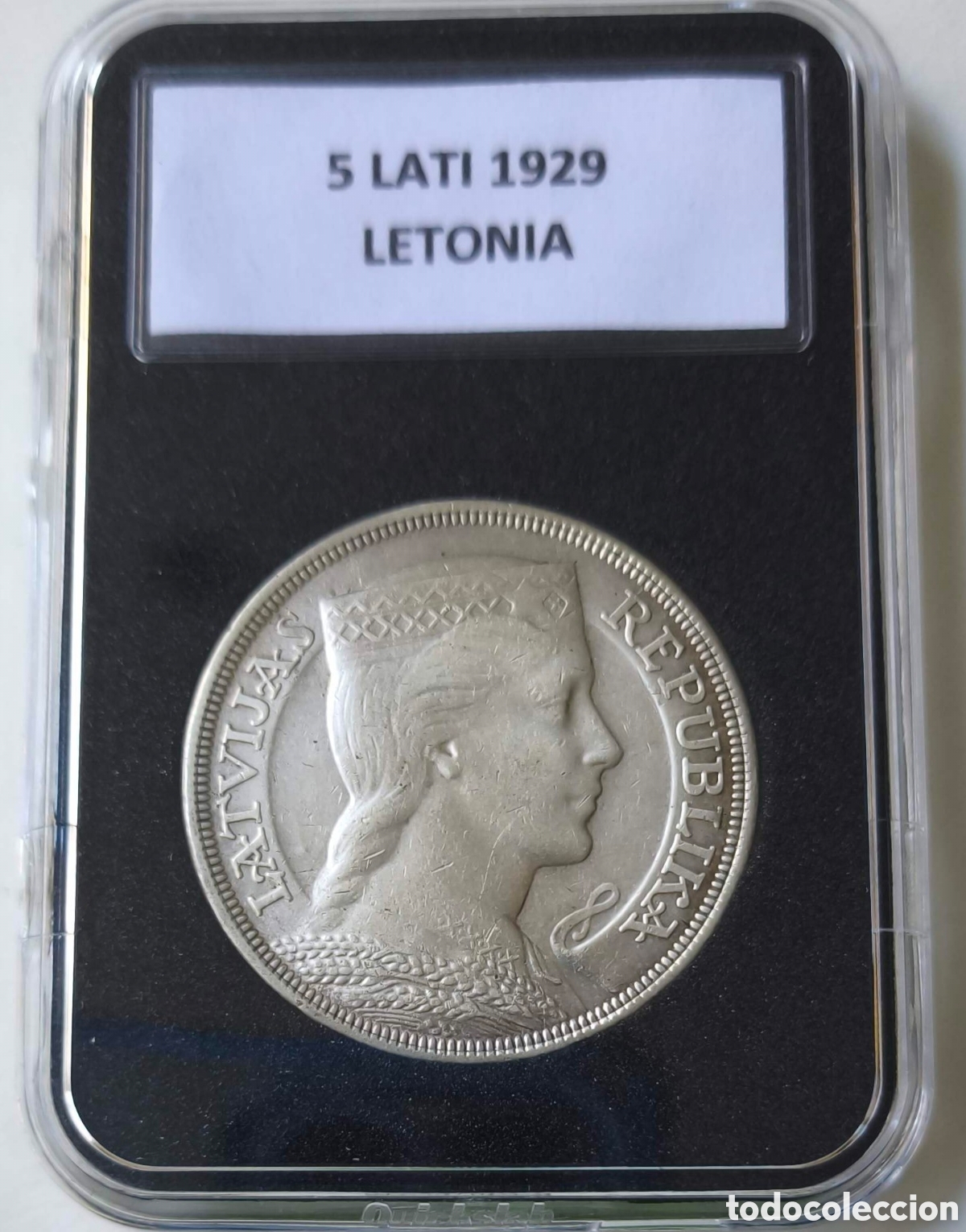 Monedas antiguas de Europa: Letonia.1929. 5 lati
