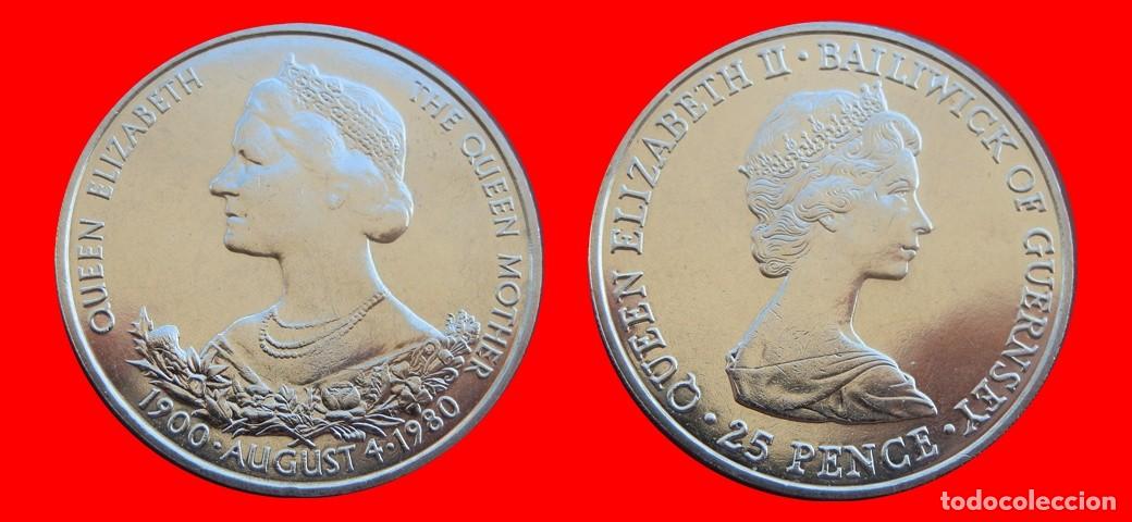 Monedas antiguas de Europa: 25 PENIQUES PENCE 1980 SIN CIRCULAR GUERNESEY-9778SC
