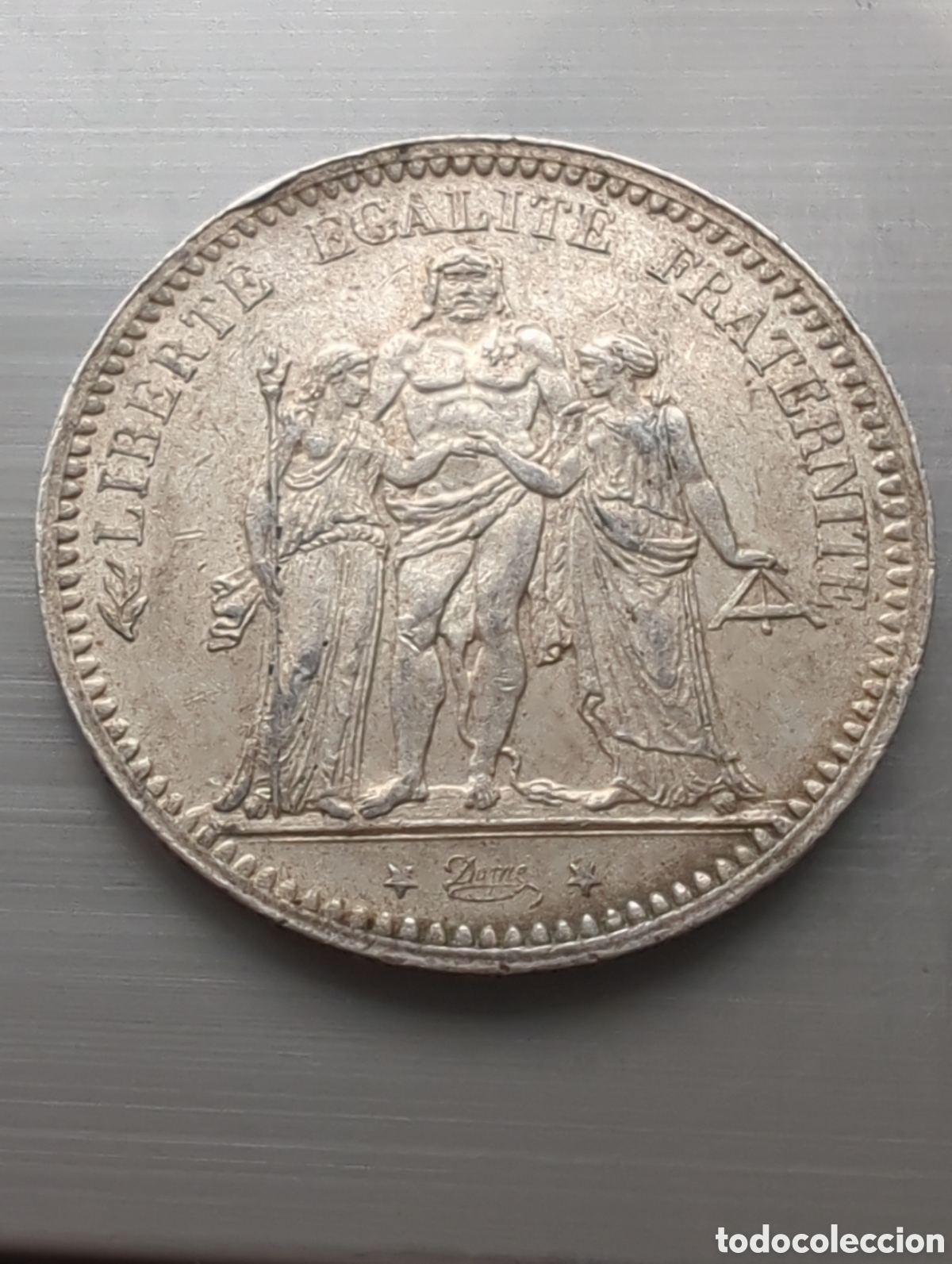 Alte M&uuml;nzen aus Europa: Francia 5 francos 1873a H&eacute;rcules plata