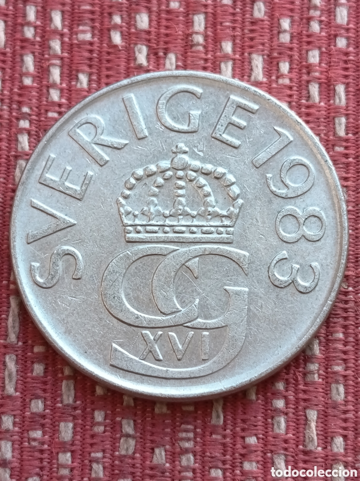 Monnaies anciennes de Europe: Suecia 5 Coronas 1983