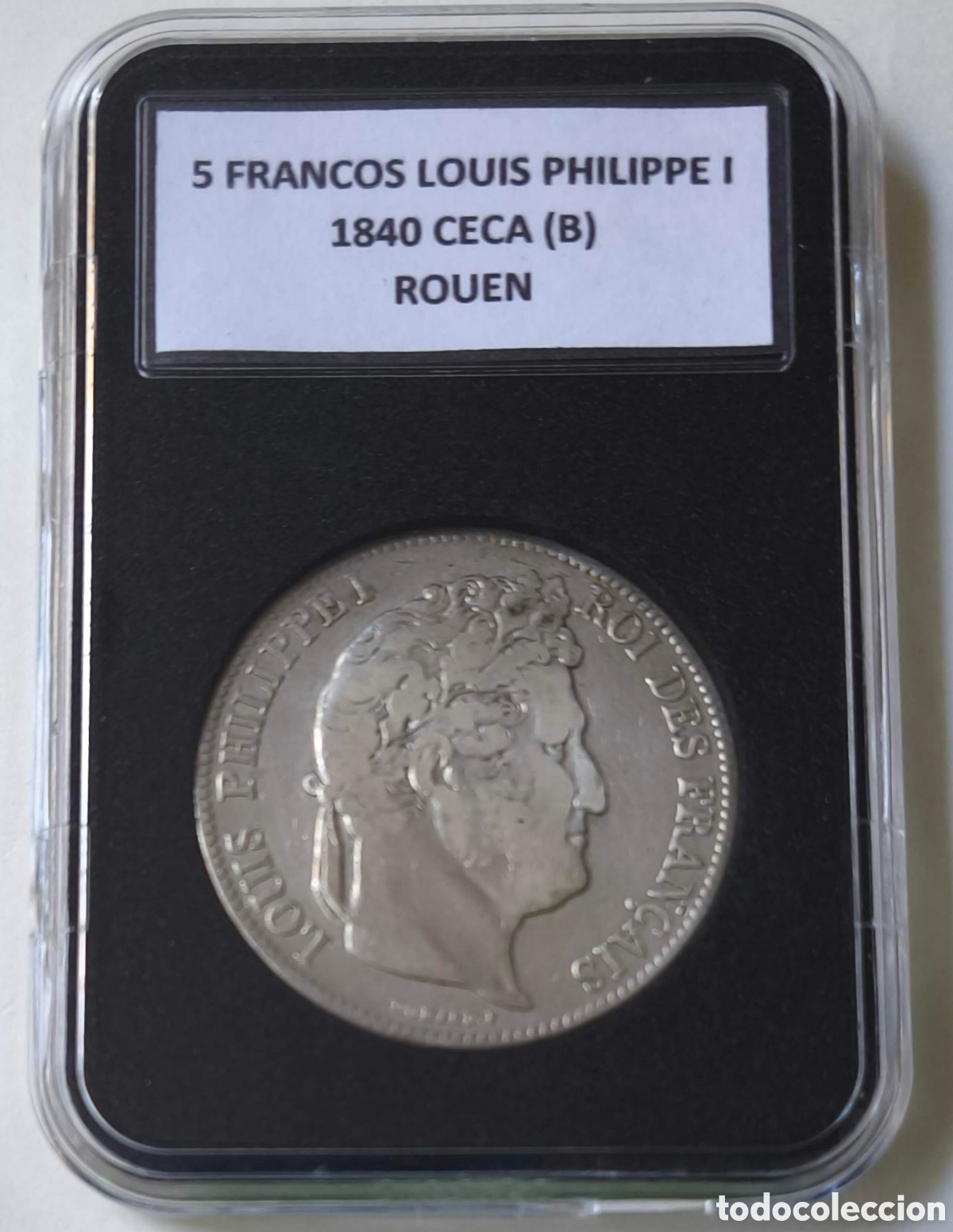Monedas antiguas de Europa: Francia. 1840. Luis Felipe I. Rouen. 5 francos