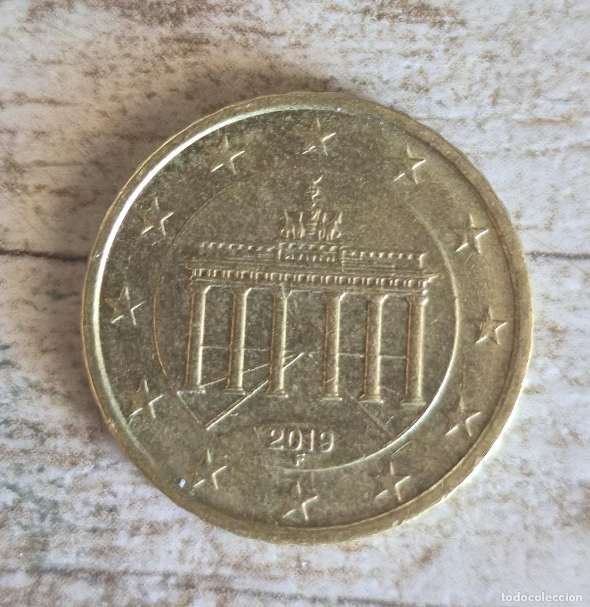 Moedas antigas da Europa: MONEDA DE ALEMANIA 2019 - 10 C&Eacute;NTIMOS DE EURO - CECA F