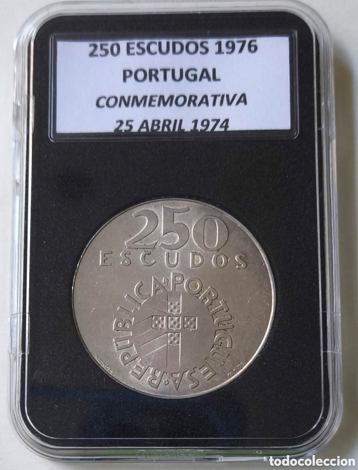 Monedas antiguas de Europa: Portugal. 1976. 250 escudos. Aniversario de abril de 1974