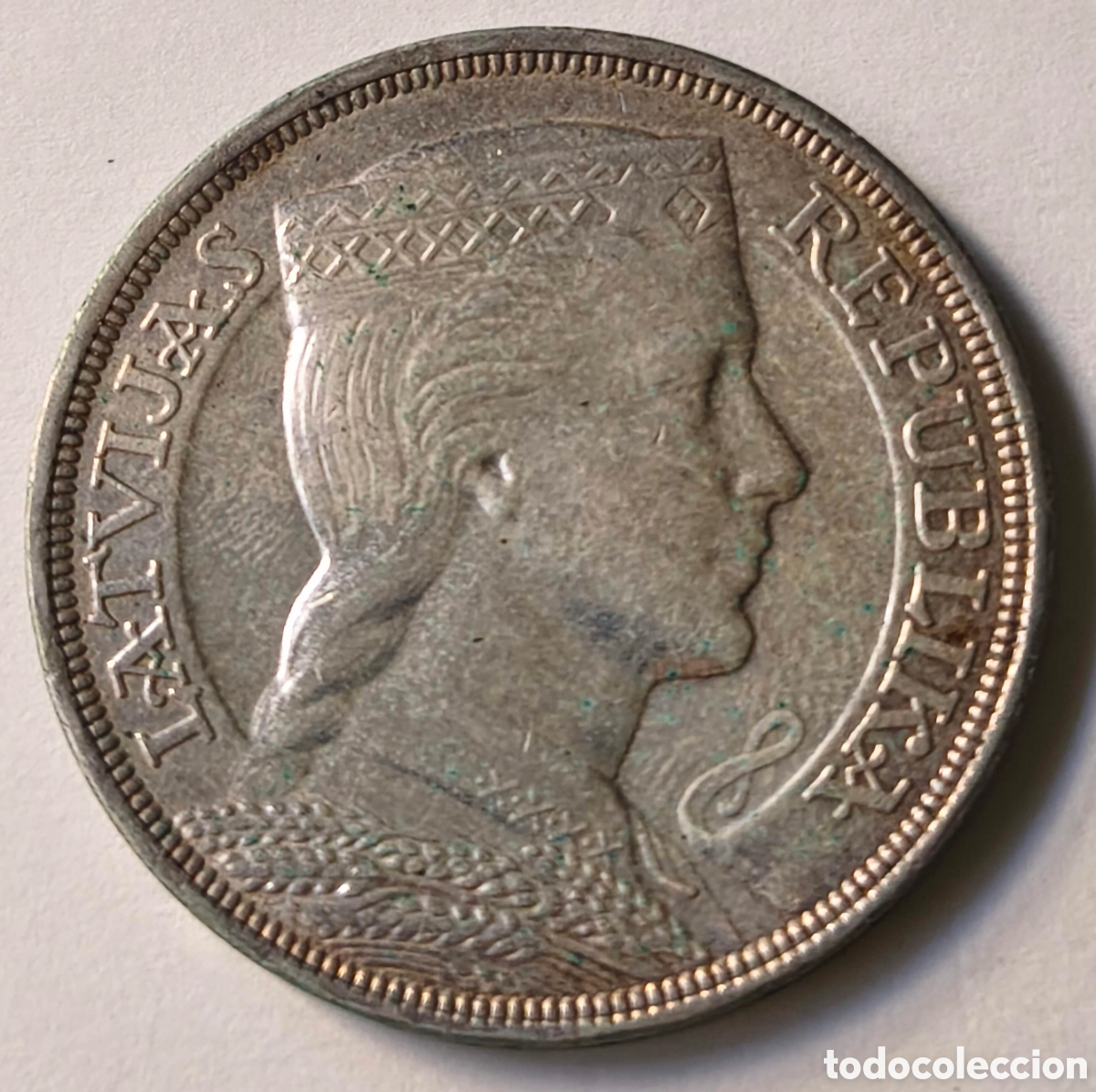 Monedas antiguas de Europa: Letonia. 1931. 5 lati - Foto 2