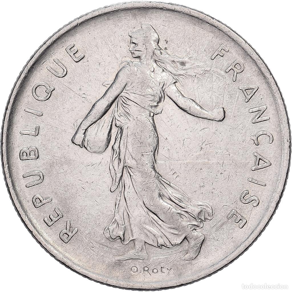 Monedas antiguas de Europa: [#639991] Francia, 5 Francs, Semeuse, 1973, Paris, N&iacute;quel recubierto de cobre - n&iacute;quel