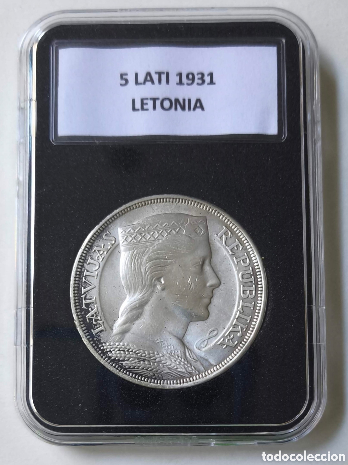 Monedas antiguas de Europa: Letonia. 1931. 5 lati