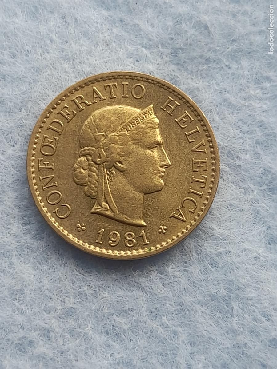 Monedas antiguas de Europa: Suiza. 5 C&eacute;ntimos. A&ntilde;o 1981. - Foto 1