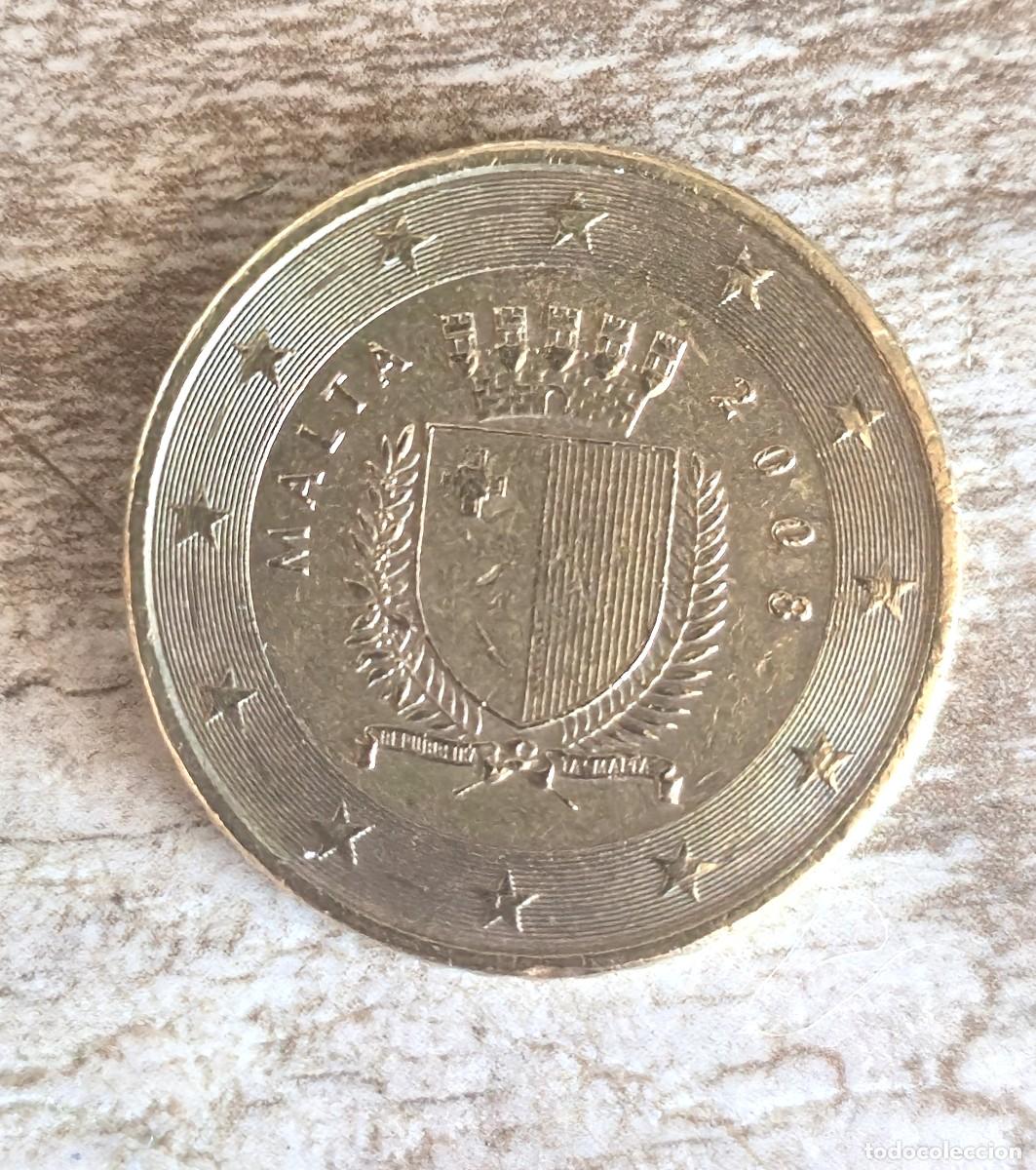 Monedas antiguas de Europa: MONEDA DE MALTA 2008 - 50 CENTIMOS DE EURO - CECA F