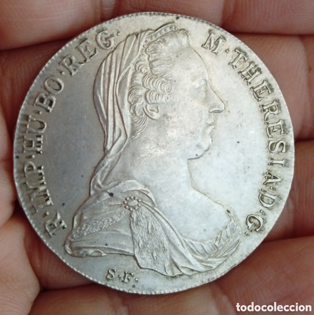 Monedas antiguas de Europa: Antigua moneda de plata Austria Taler Mar&iacute;a Teresa