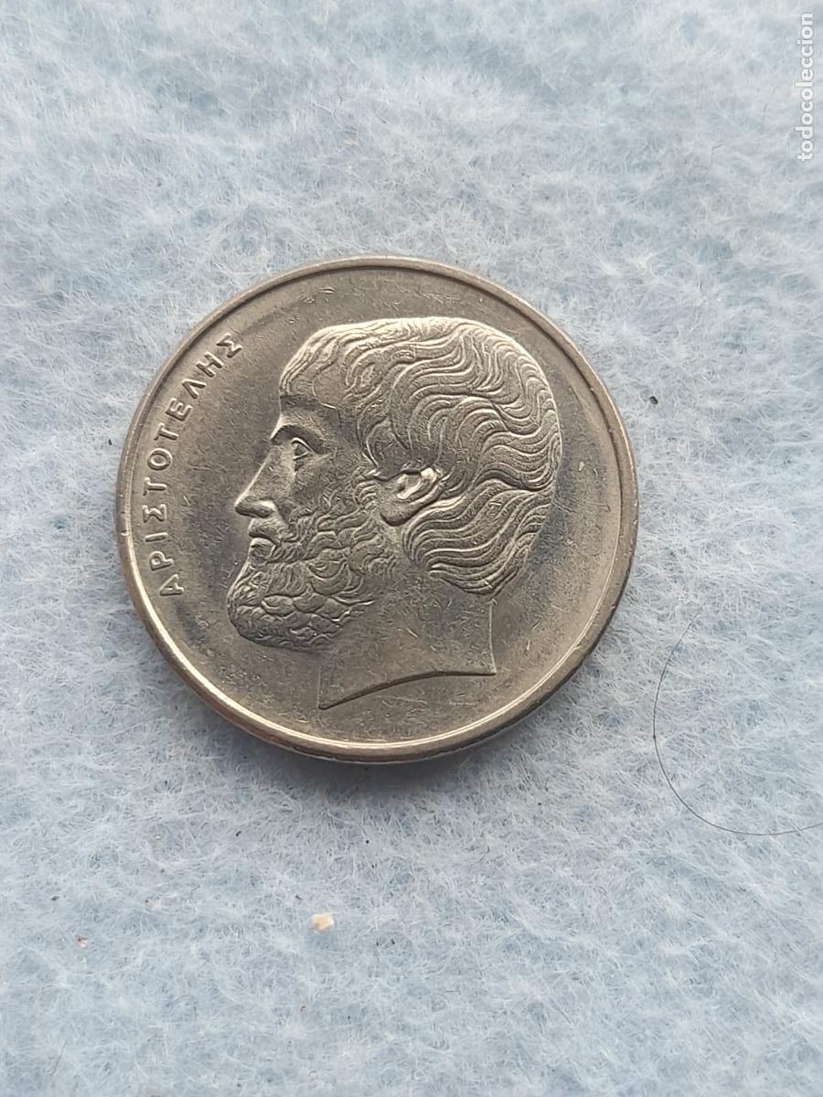 Monnaies anciennes de Europe: Grecia. 5 Dracmas. A&ntilde;o 1976.