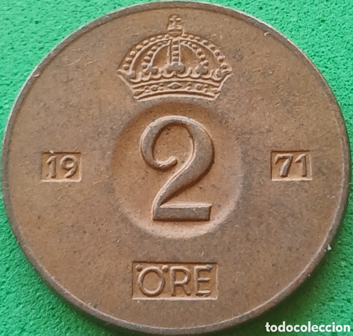 Monedas antiguas de Europa: Suecia 2 ore 1971 km#821