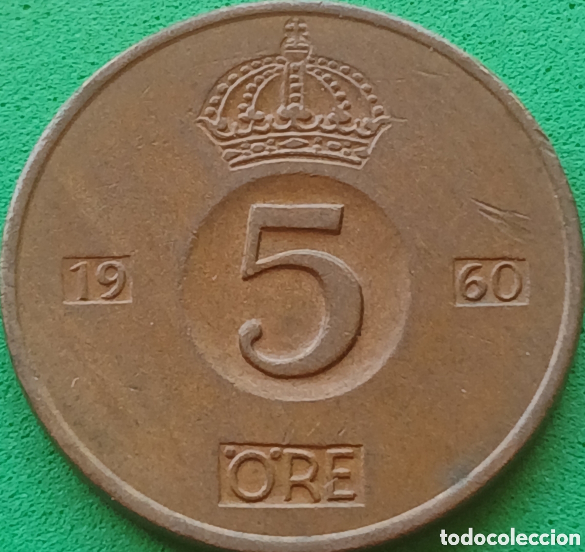 Monedas antiguas de Europa: Suecia 5 ore 1960 km#822